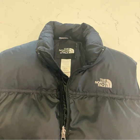 The North Face Vest Black 600 Goose Down Insulated Puffer Outdoors Boys XL - Picture 8 of 16